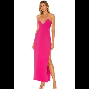 Revolve Tarry Gown in Fuchsia NDB Size XS
